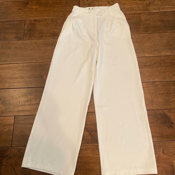 Princess Polly White Change it Up  Strapless coordinating pant set. - Picture 13 of 14